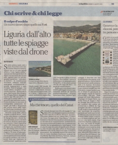 Articolo de La Repubblica su Spiagge di Liguria