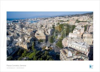 Poster Piazza Corvetto 2, Genova, 30x40 cm