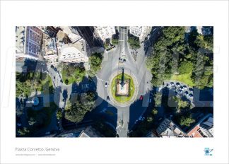 Poster Piazza Corvetto 4, Genova, 30x40 cm