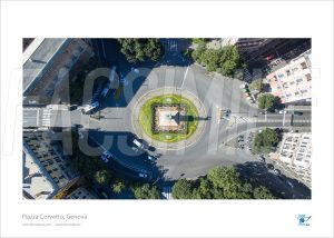 Poster Piazza Corvetto 5, Genova, 30x40 cm