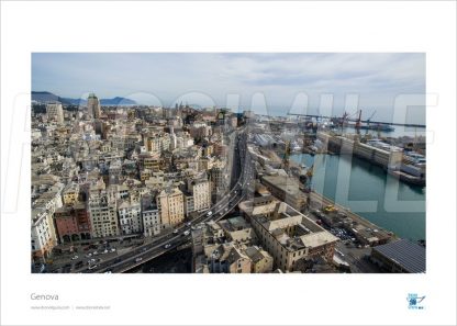 Poster Centro 8, Genova, 40x30 cm