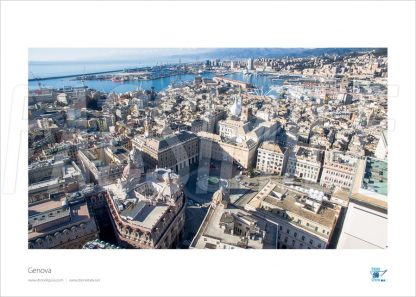 Poster Piazza De Ferrari, Genova, 40x30 cm